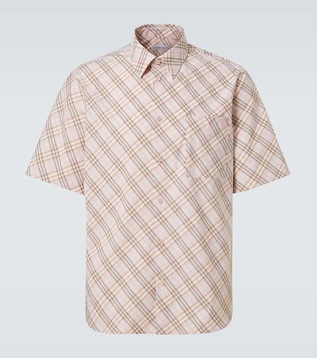 Burberry Check cotton bowling shirt