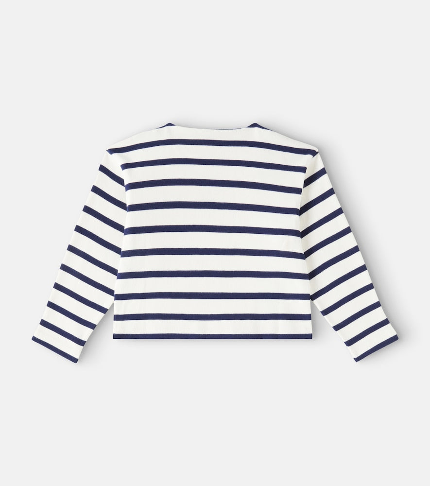 Striped cotton jersey T-shirt