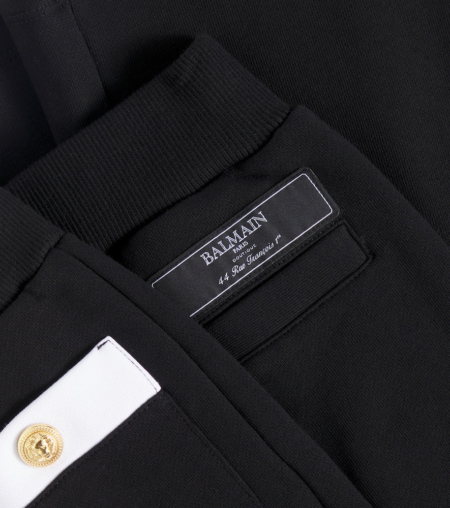 Logo cotton jersey sweatpants