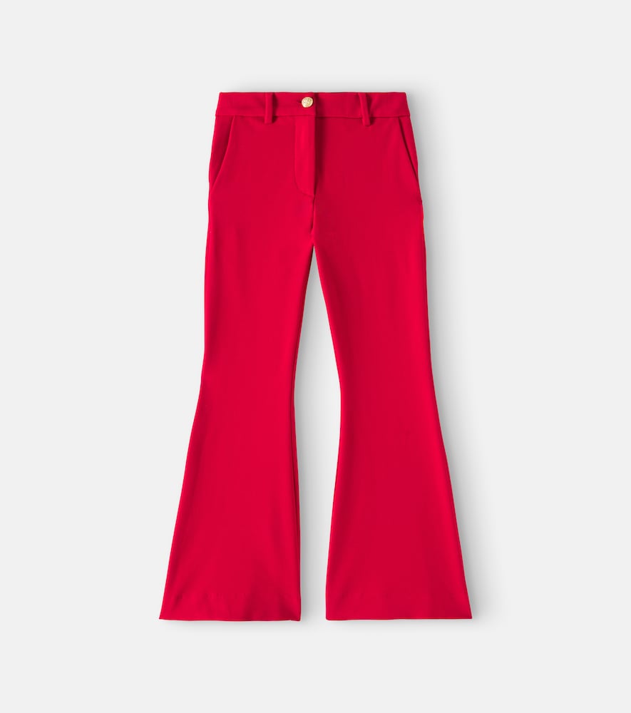 High-rise flared pants