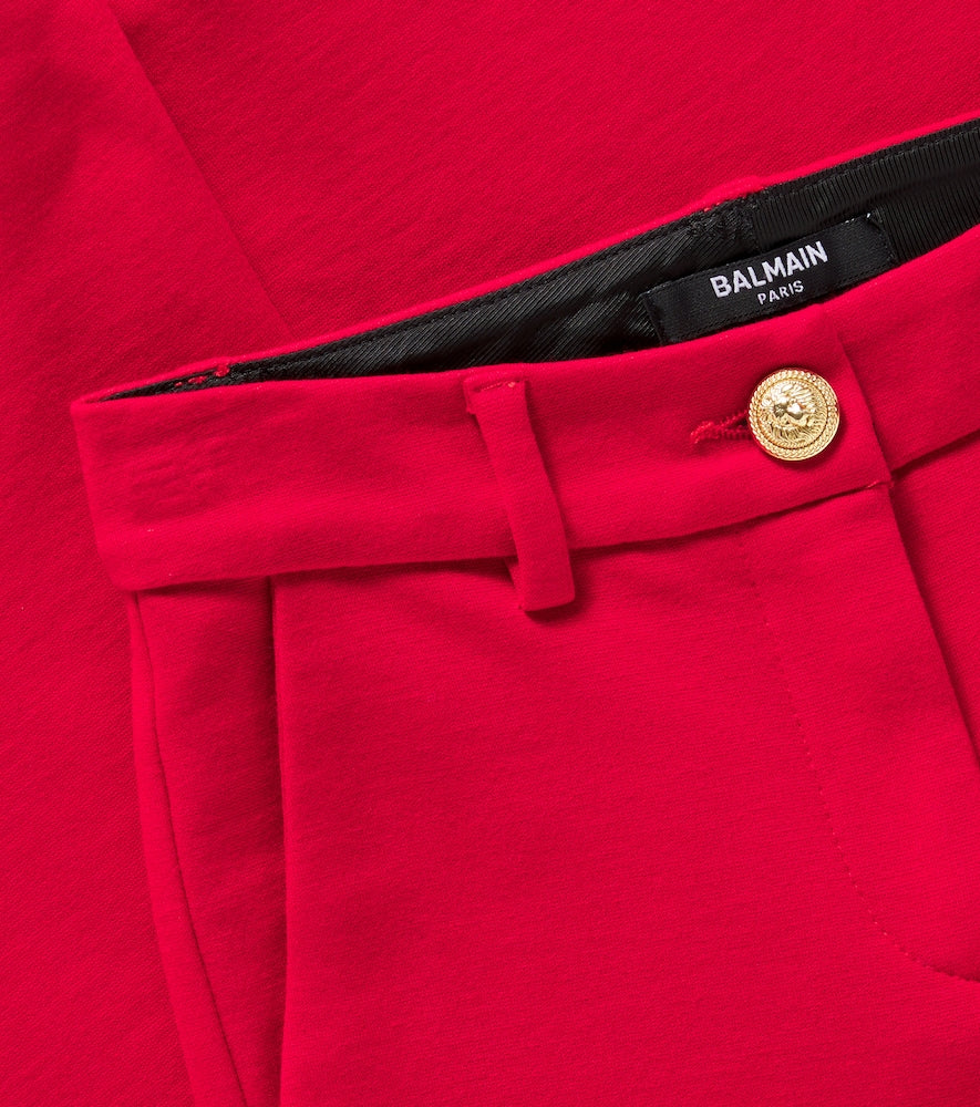 High-rise flared pants