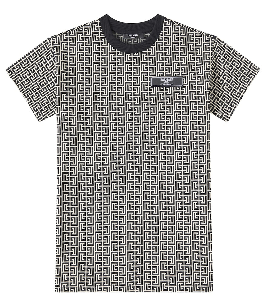 Cotton-blend jersey dress
