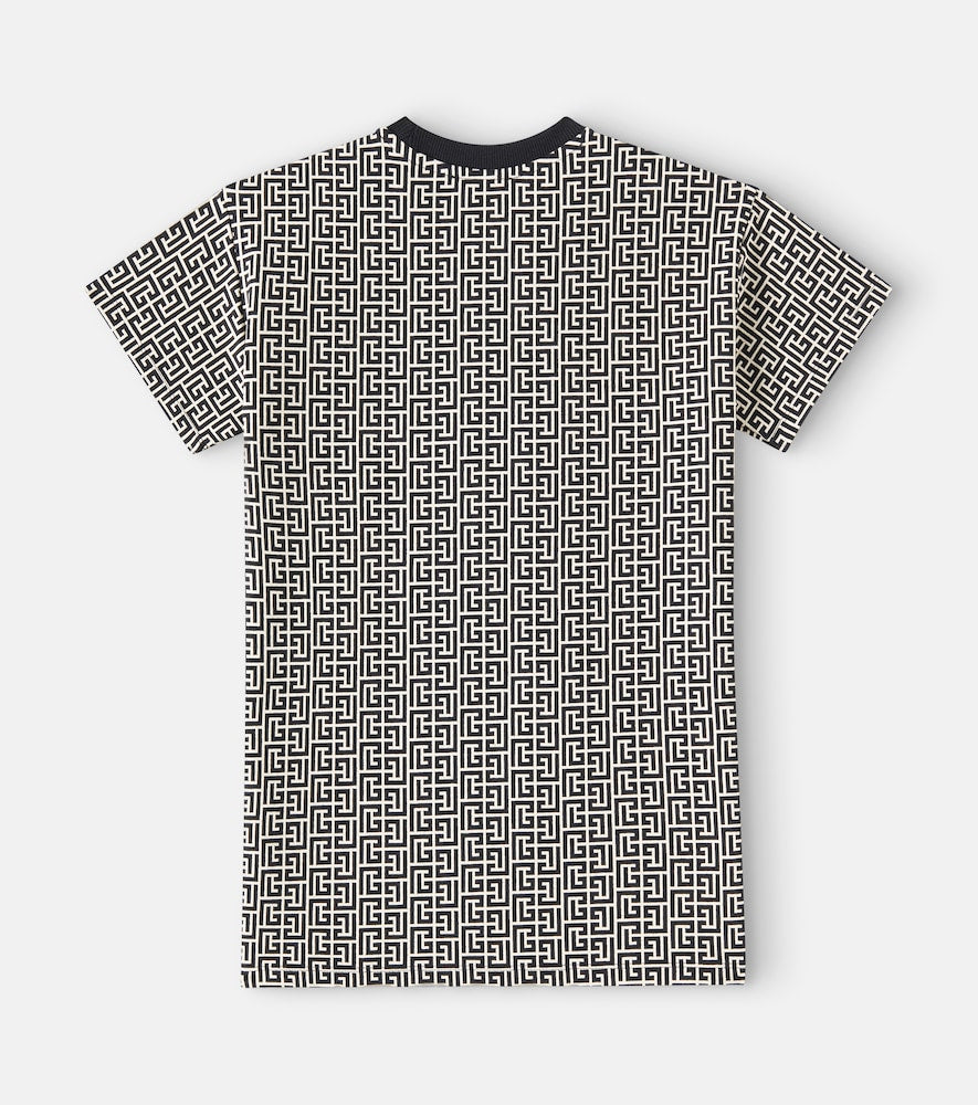 Cotton-blend jersey dress