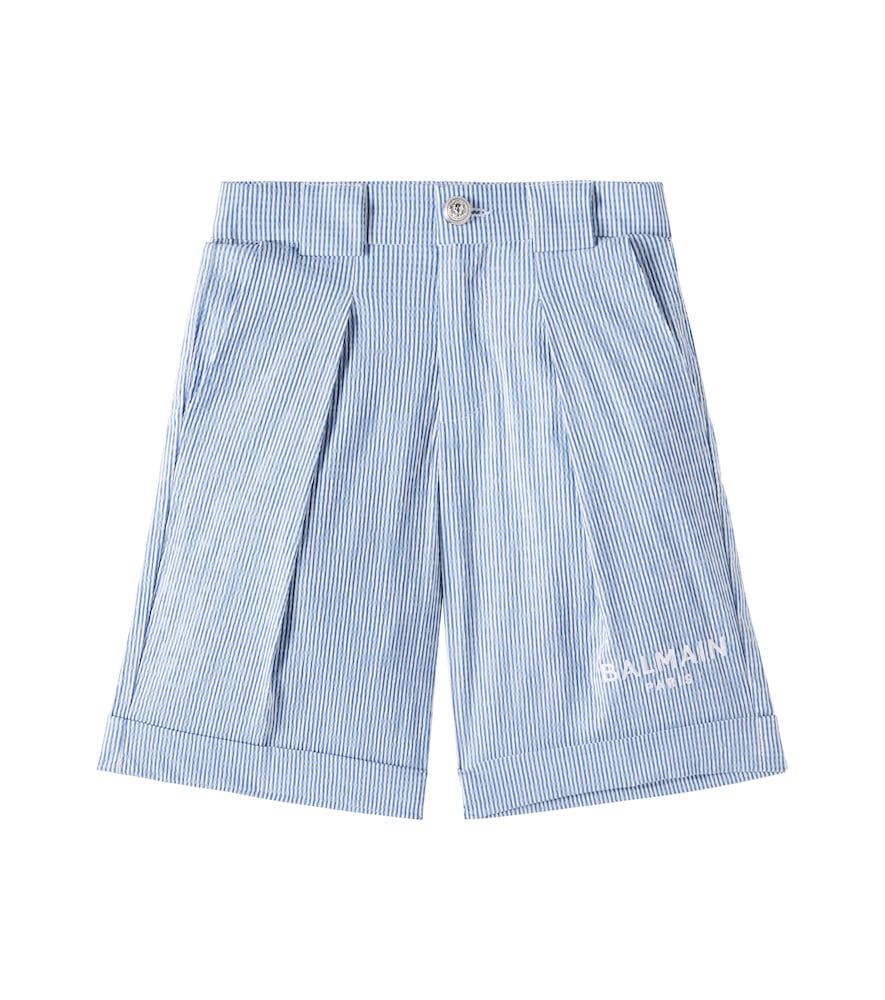 Logo cotton-blend Bermuda shorts