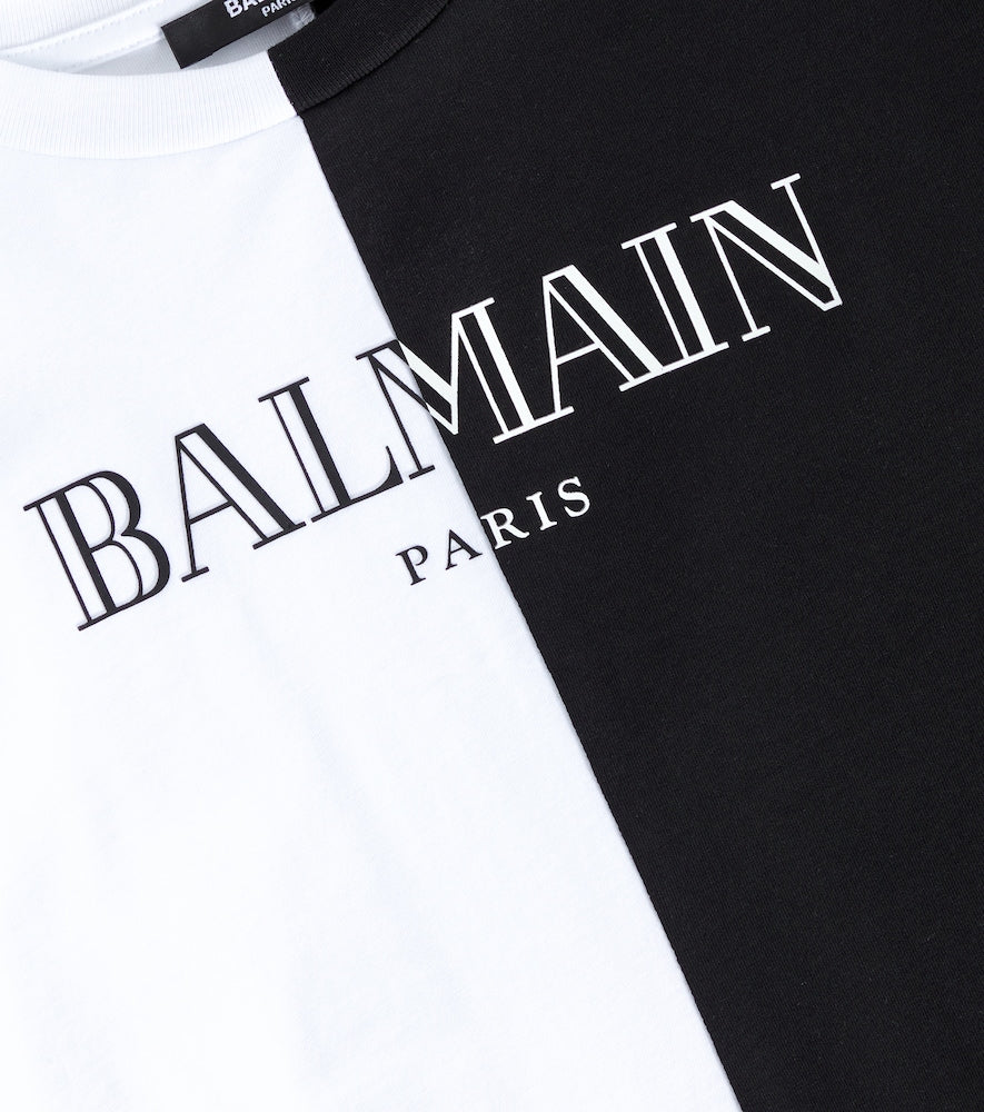 Colorblocked cotton jersey T-shirt