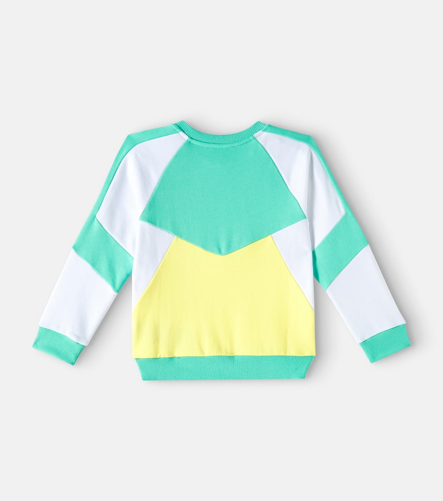 Logo printed cotton jersey sweatshirt