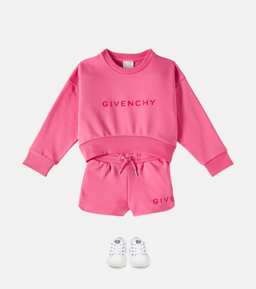 Logo cotton-blend shorts