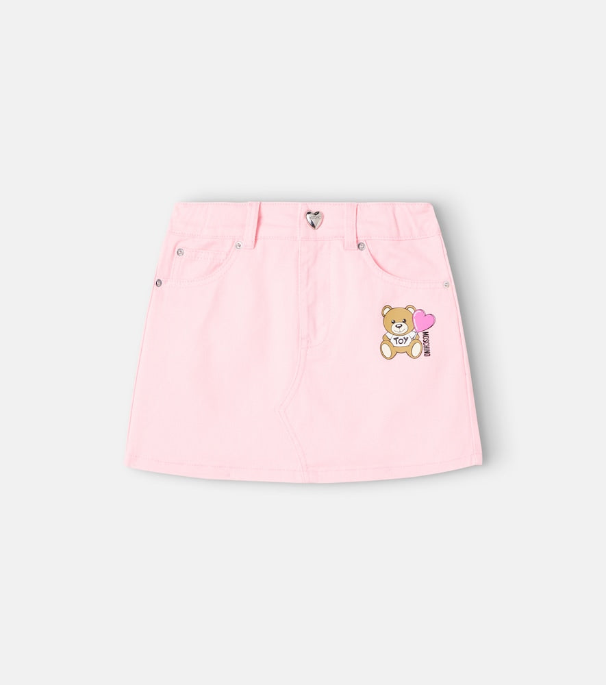 Teddy Bear denim skirt