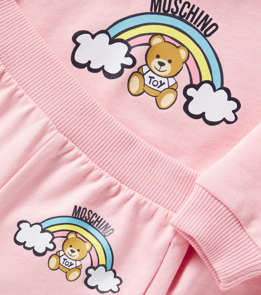 Baby jersey sweatshirt and sweatpants set