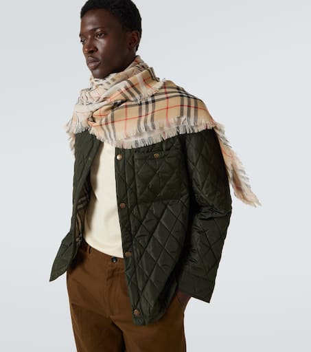 Burberry Check wool scarf