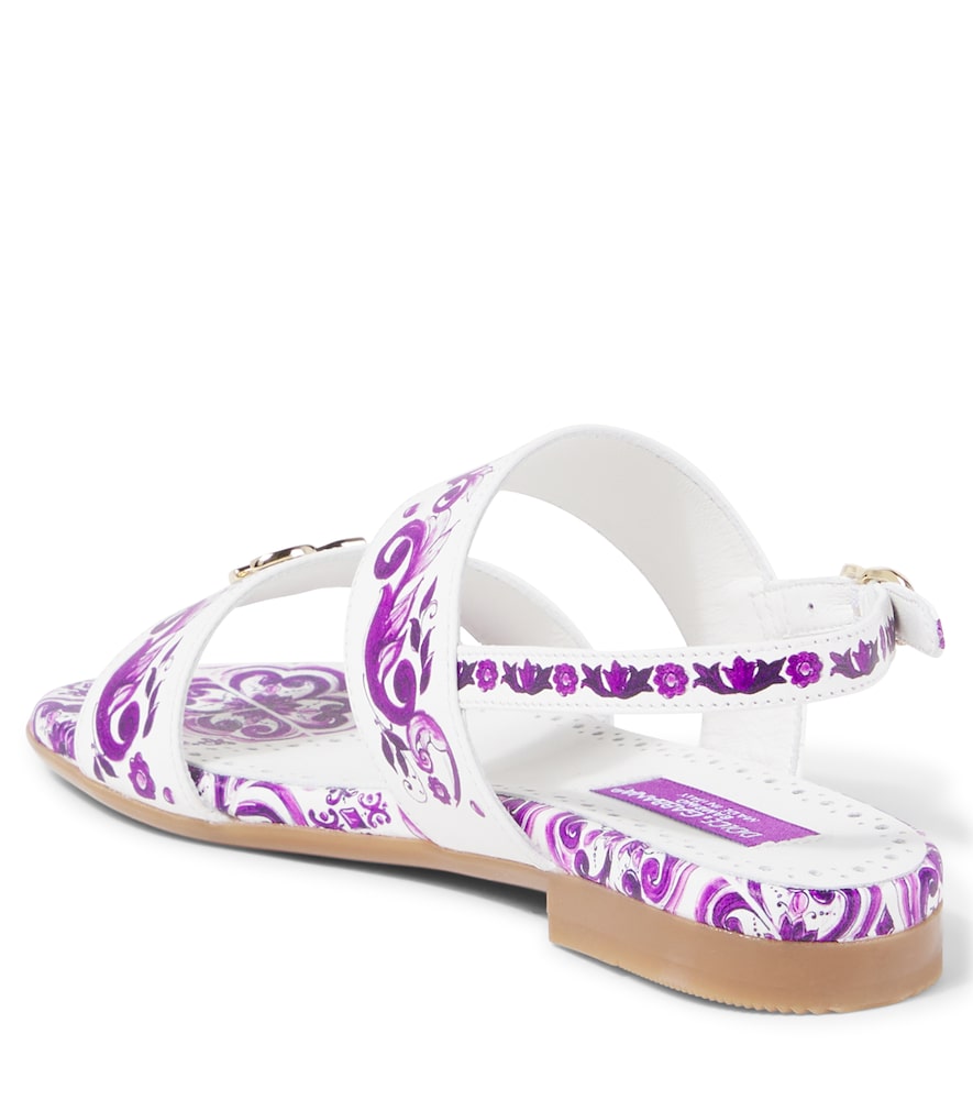 DG Majolica leather sandals