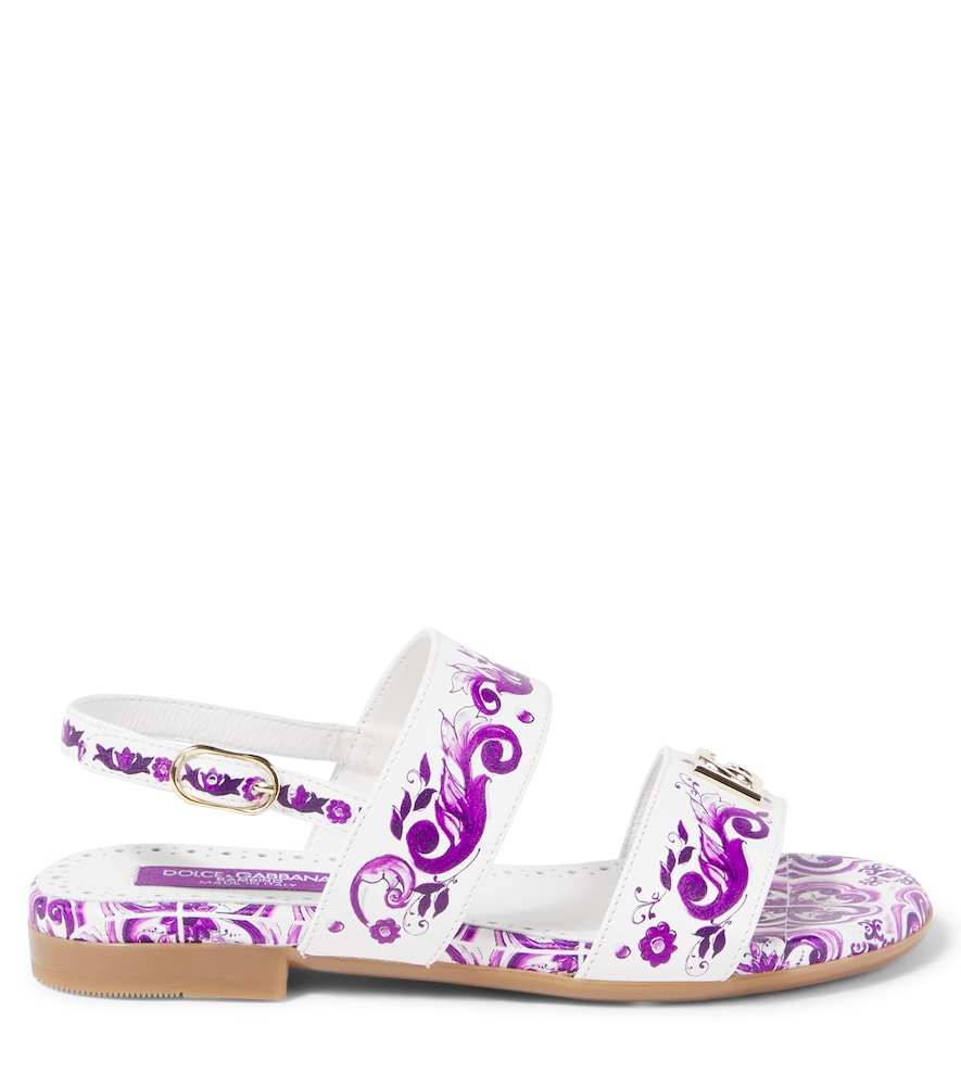 DG Majolica leather sandals