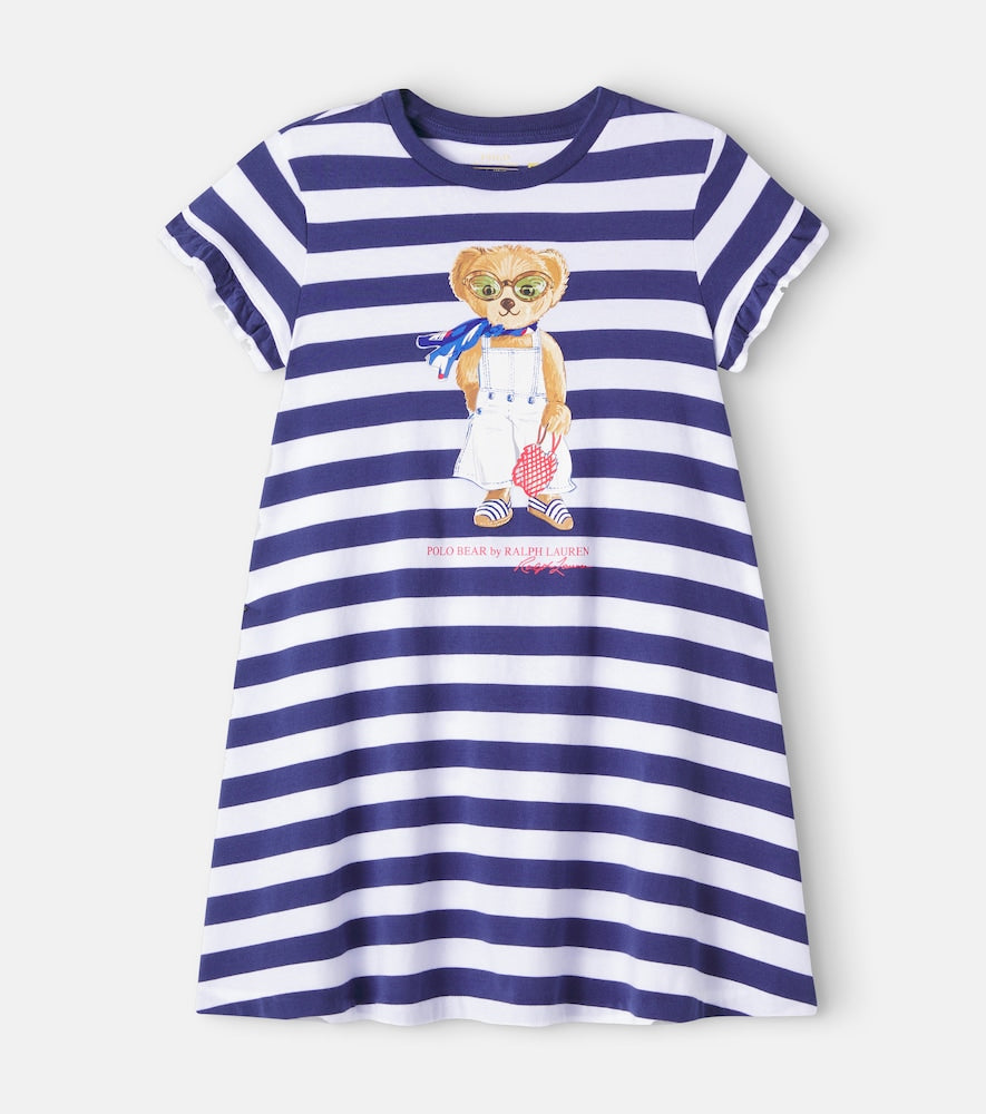 Polo Bear striped cotton dress