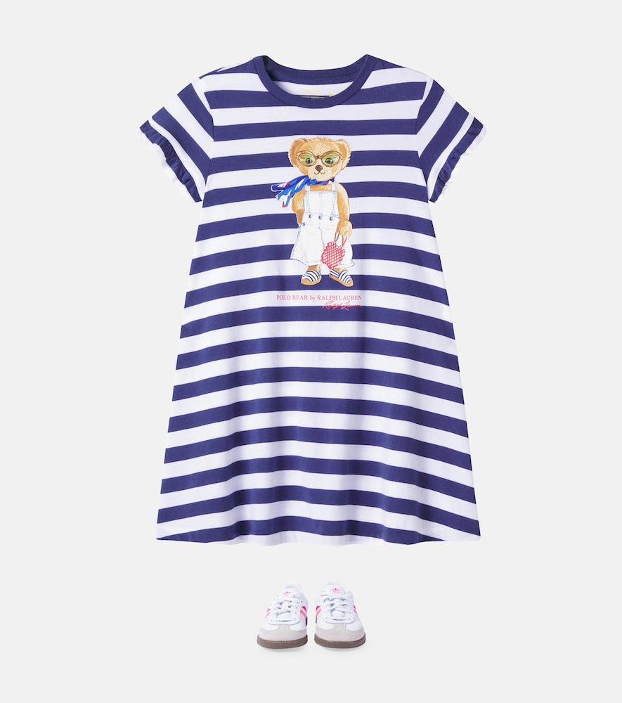 Polo Bear striped cotton dress