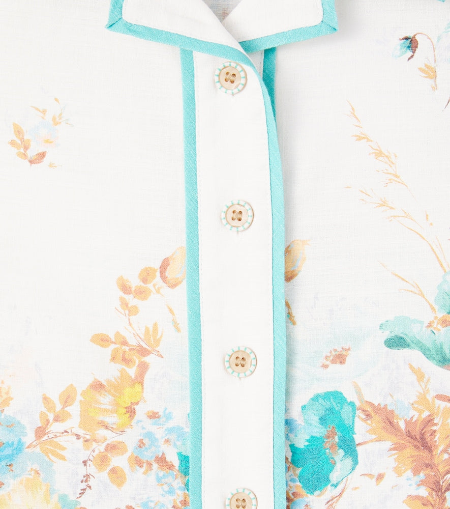 Scarborough floral cotton shirt
