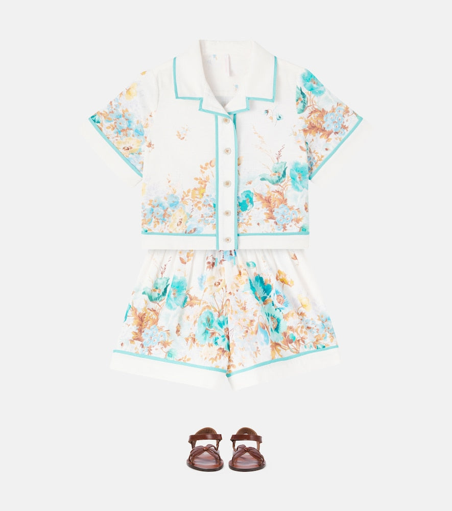 Scarborough floral cotton shorts