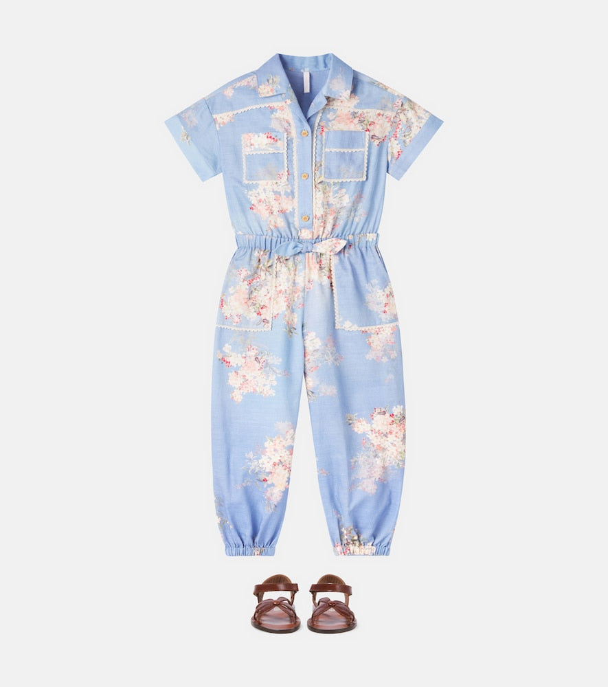 Cascadian floral cotton jumpsuit
