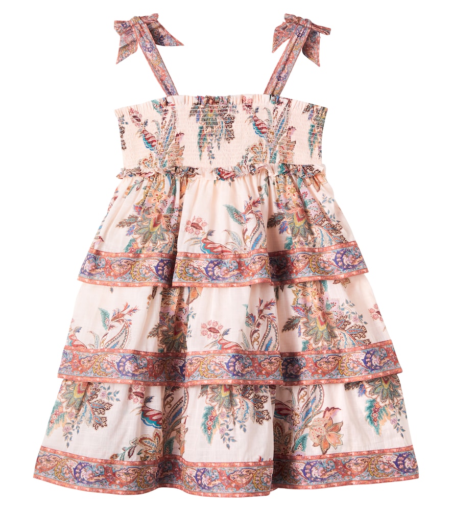 Rhiannon printed shirred cotton dress