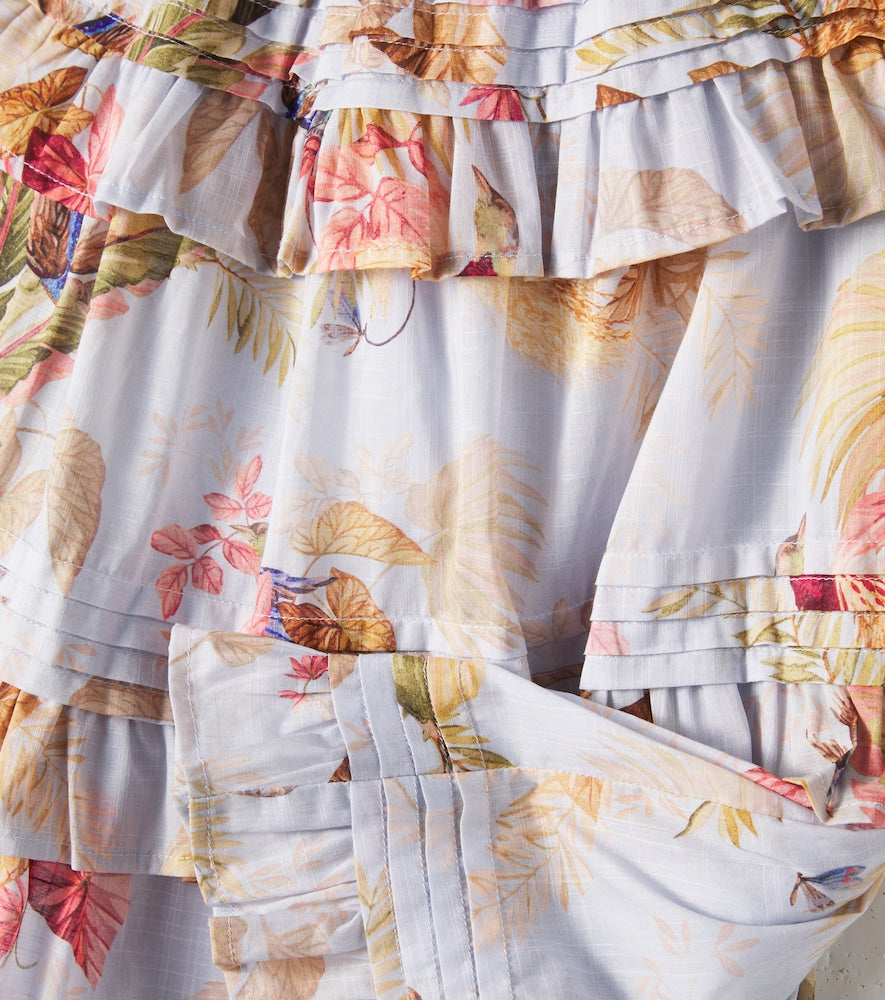 Rhiannon floral tiered cotton dress