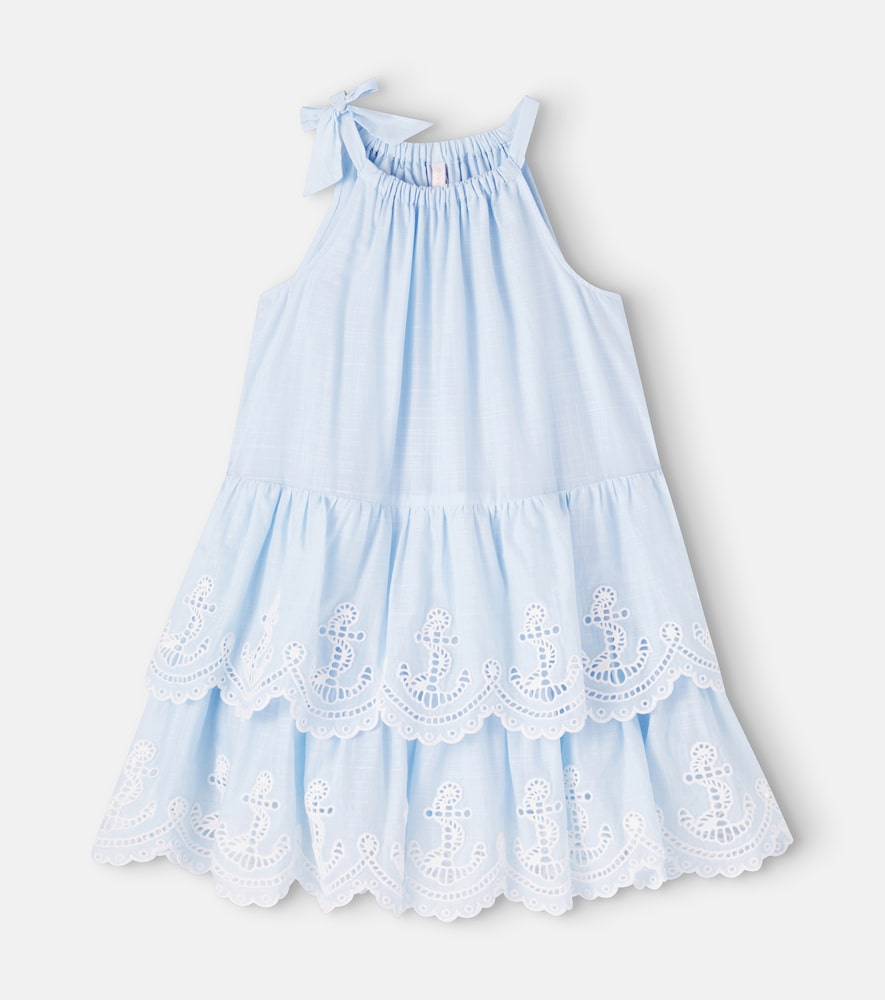 Scarborough tiered cotton dress