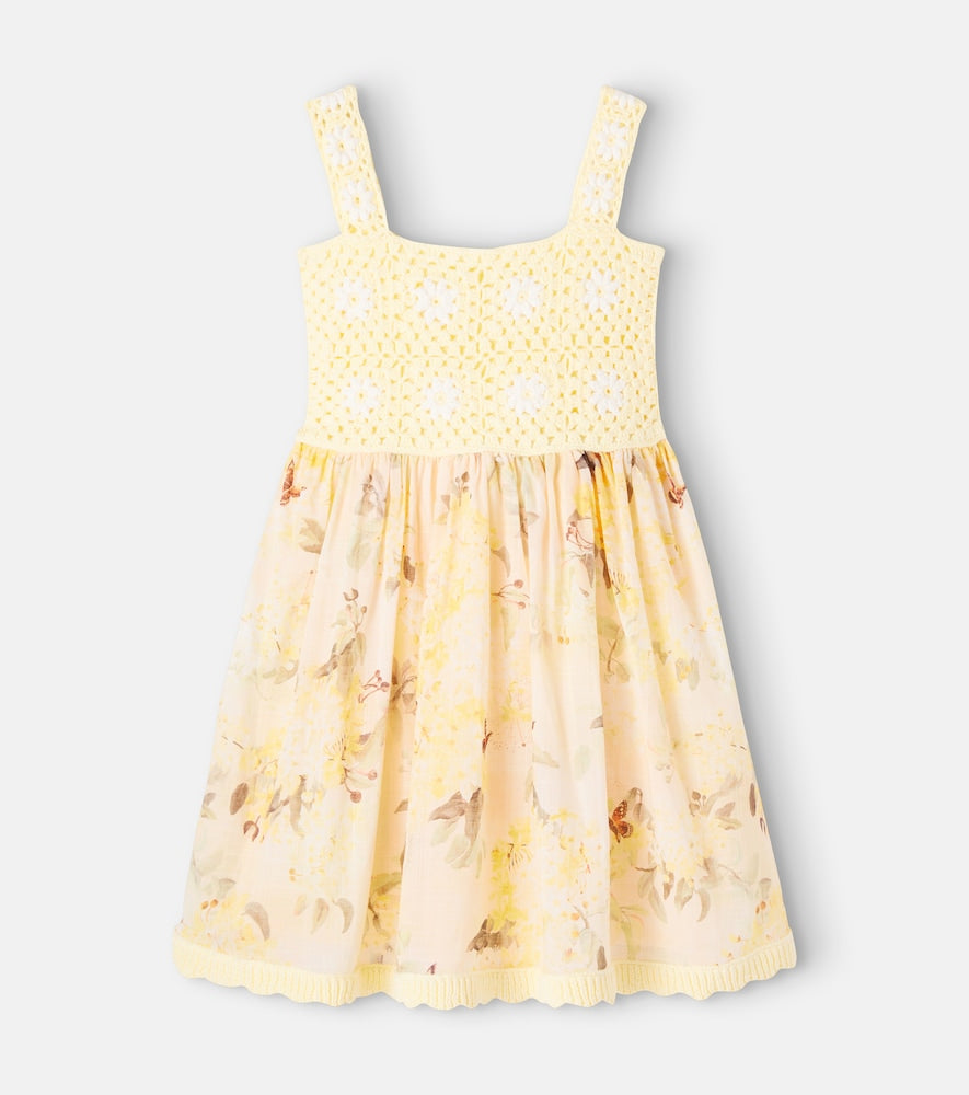 Cascadian crochet floral cotton dress