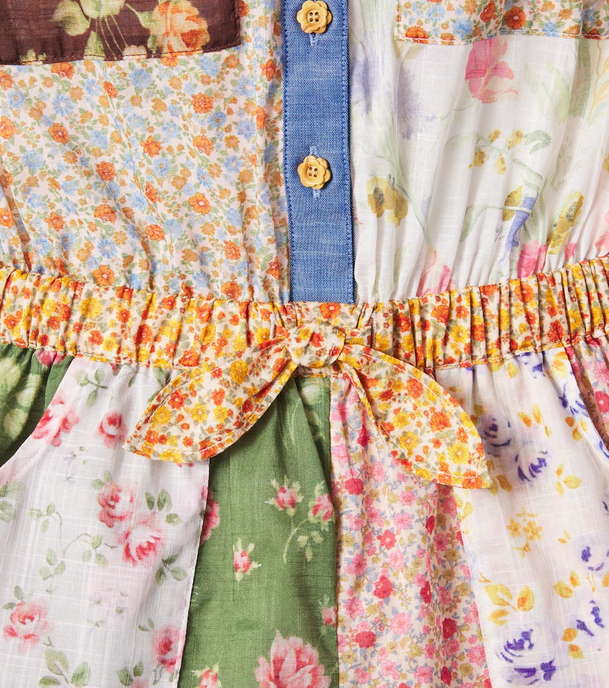 Lucky floral cotton playsuit