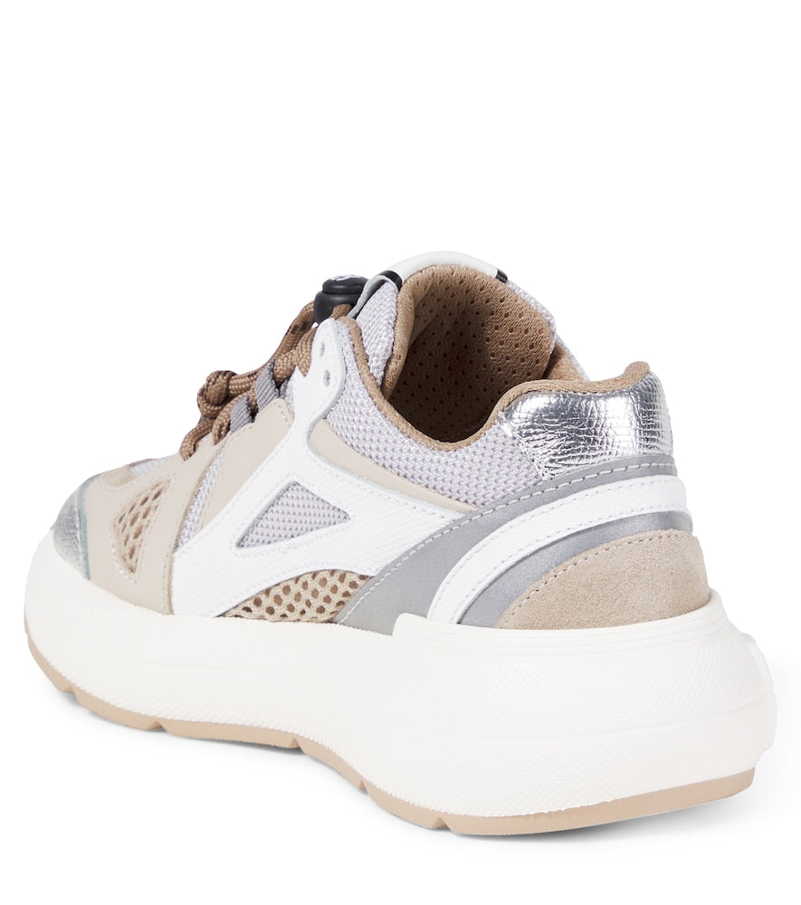 DG leather-trimmed sneakers