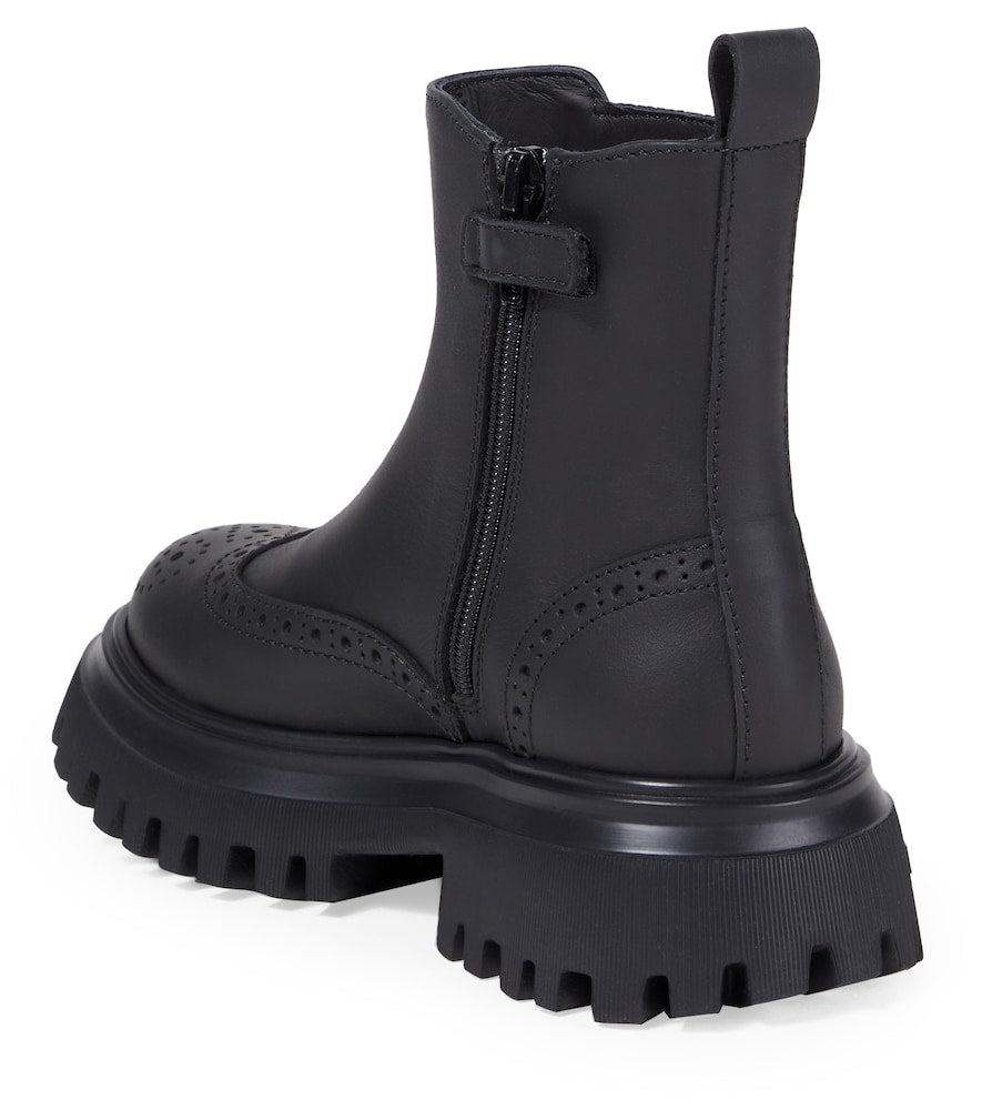 Beatles leather Chelsea boots