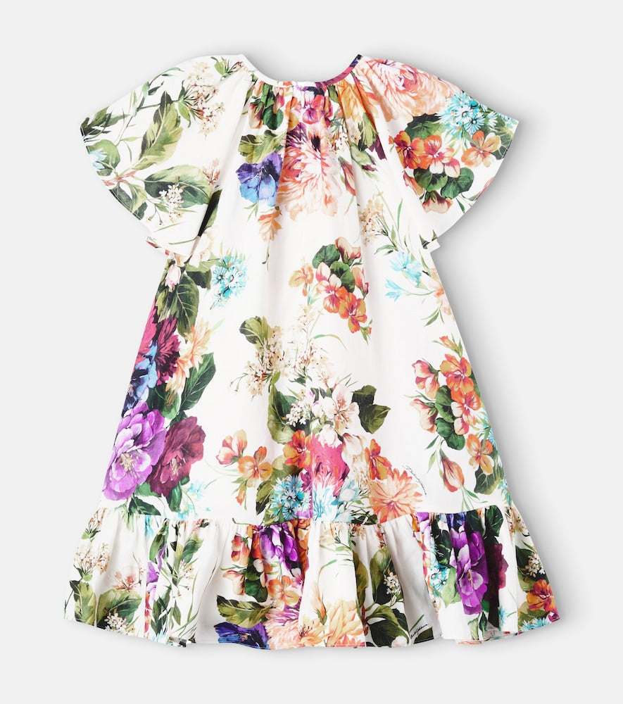 Floral linen dress
