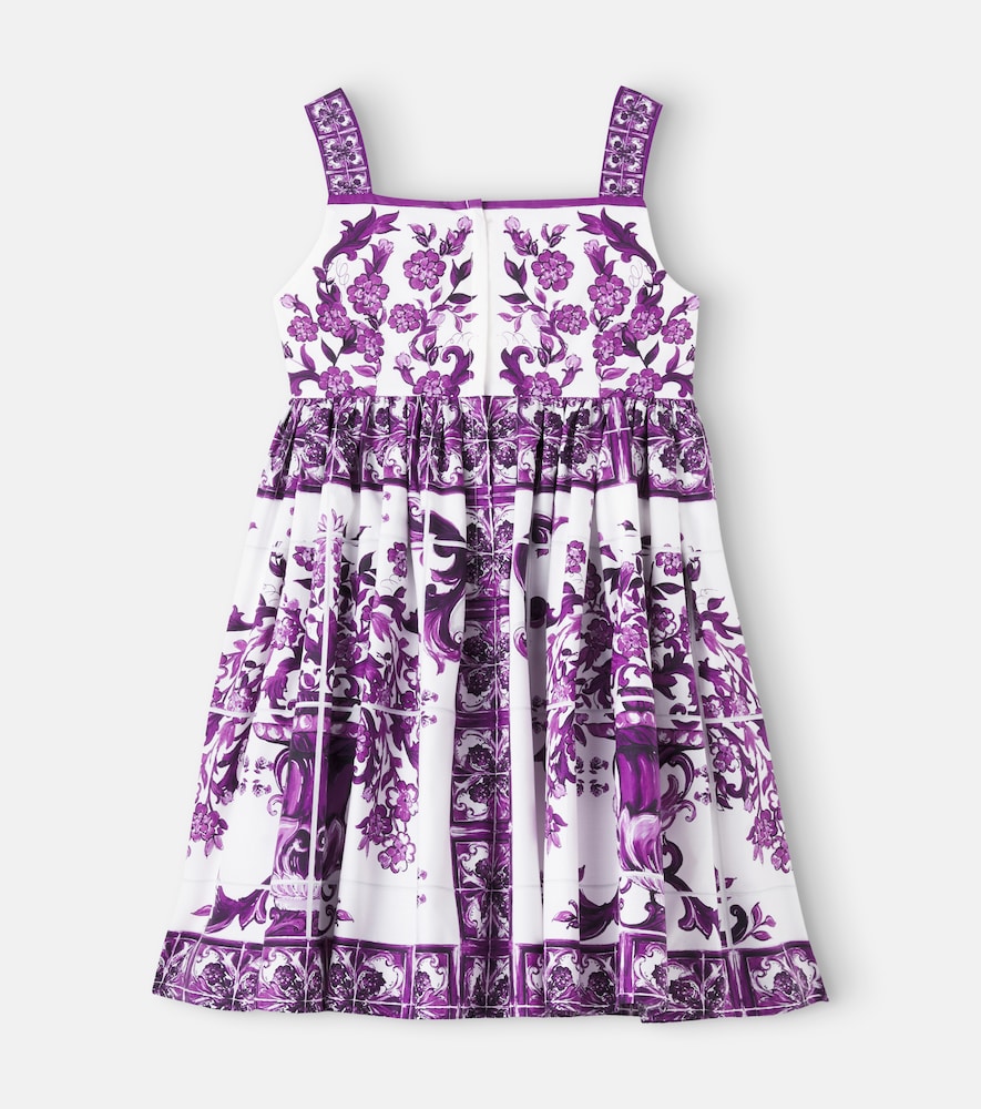 Majolica cotton poplin dress