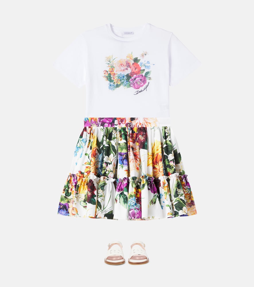 Printed cotton jersey T-shirt