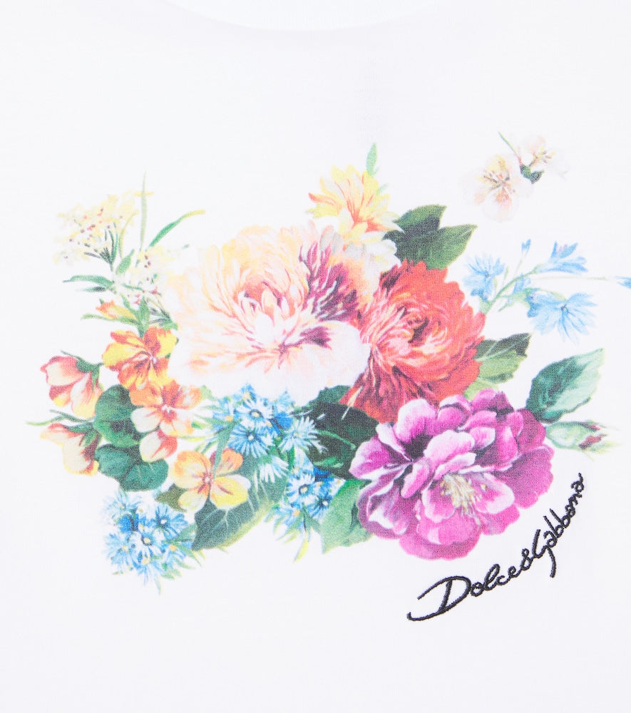 Printed cotton jersey T-shirt