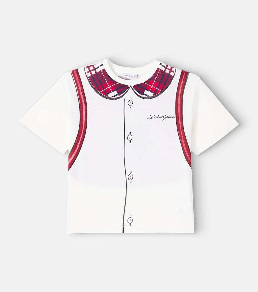 Printed cotton jersey T-shirt