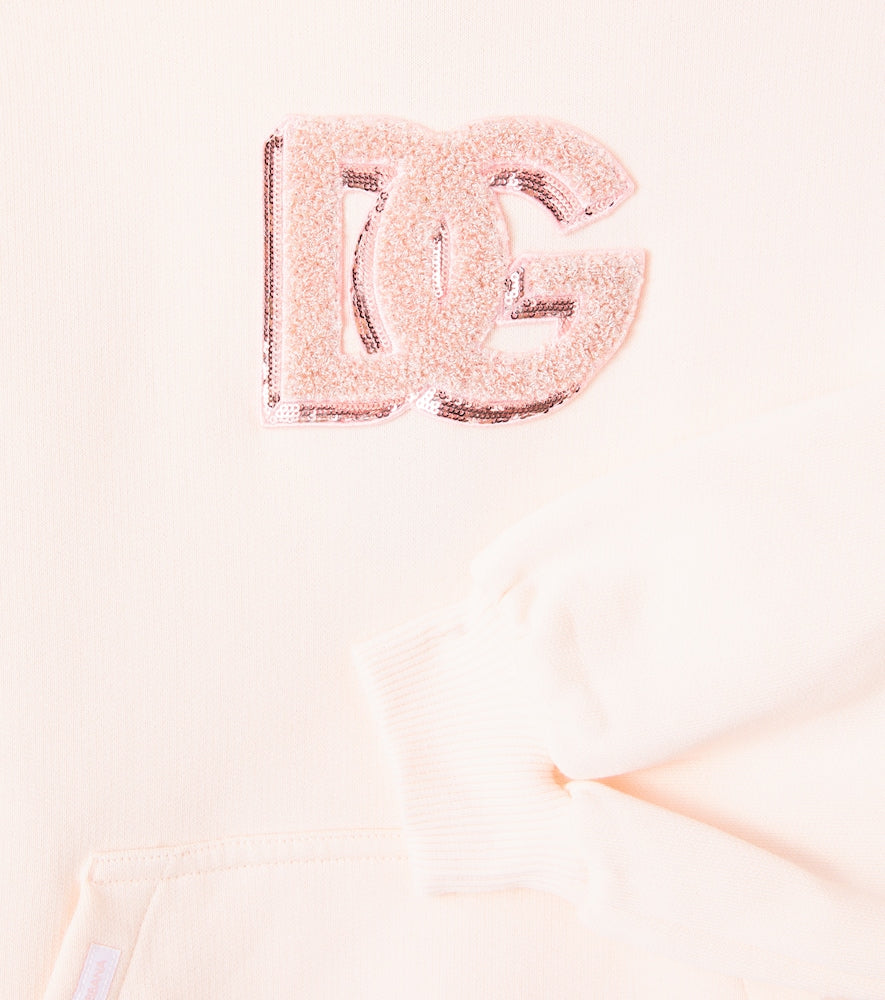 DG hooded cotton sweatshirt