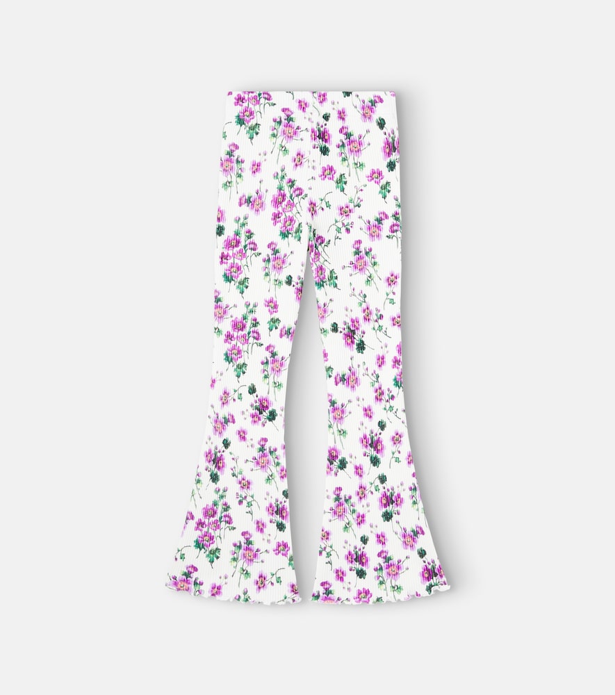 Costa floral cotton flared pants