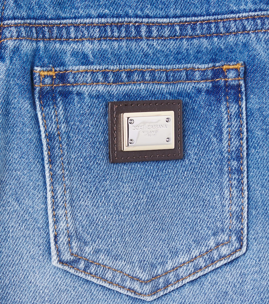 Logo wide-leg jeans