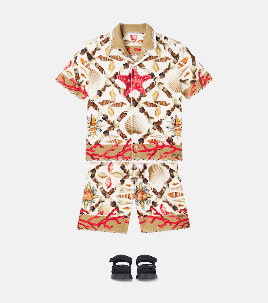 Printed cotton shirt