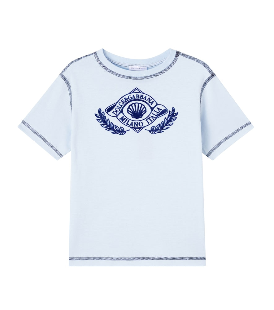Printed cotton jersey T-shirt