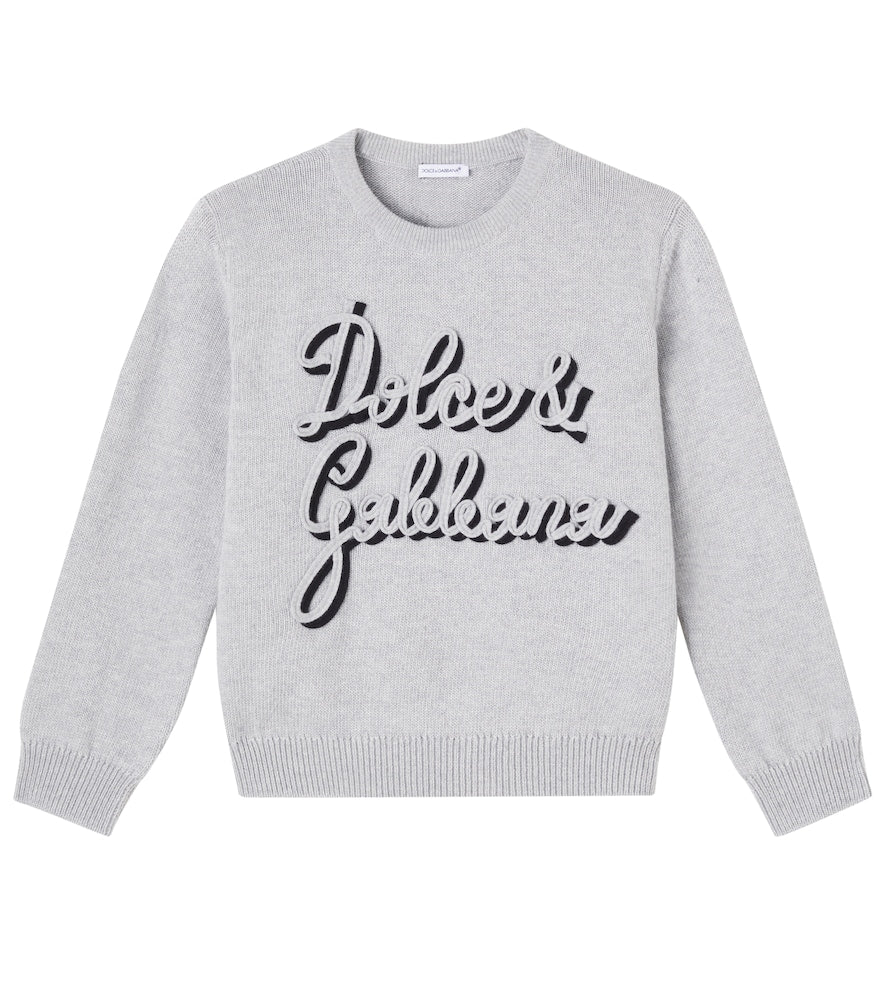 Logo virgin wool sweater
