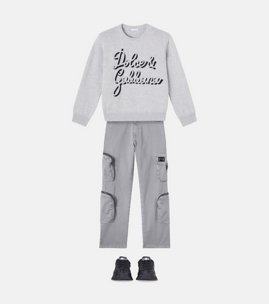 Logo virgin wool sweater