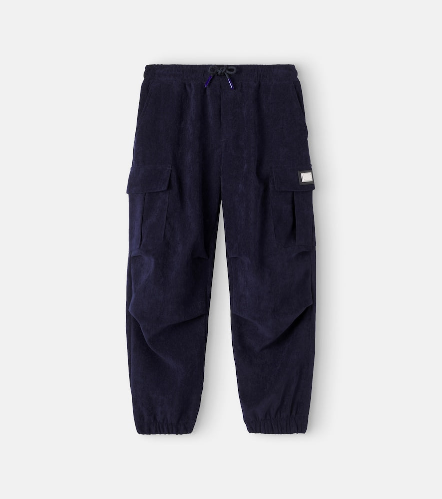 Logo corduroy cargo pants