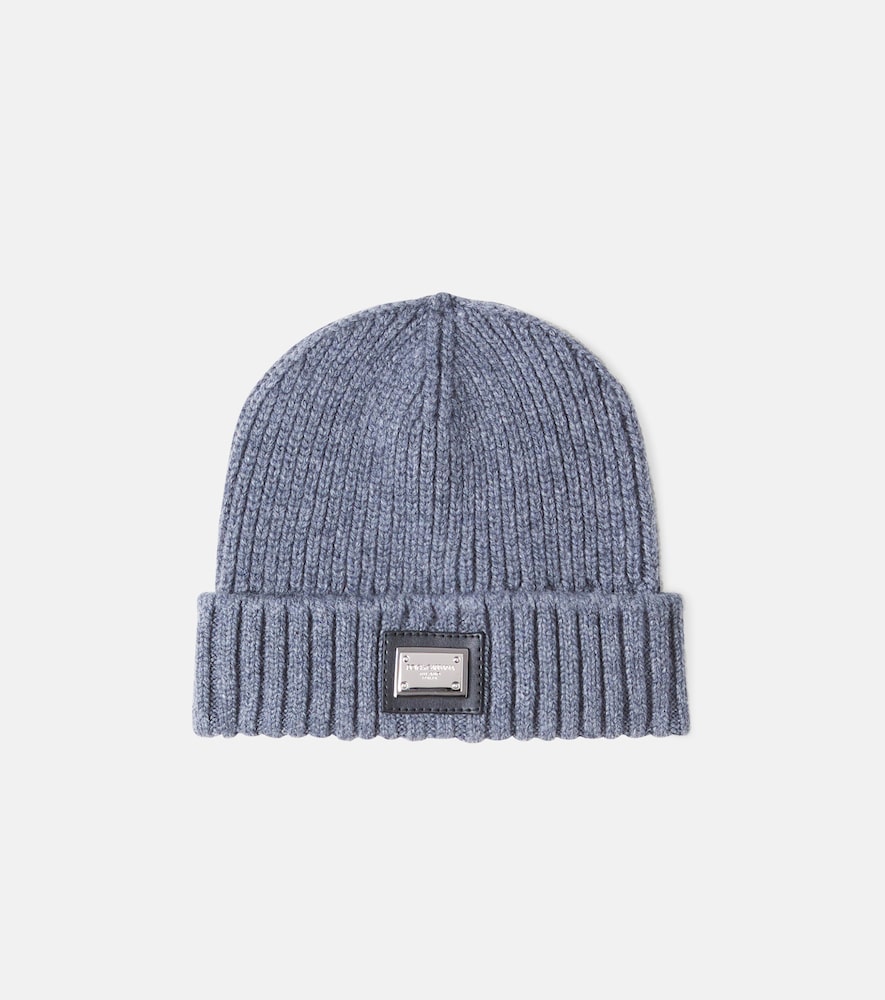 Ribbed-knit wool and cashmere beanie