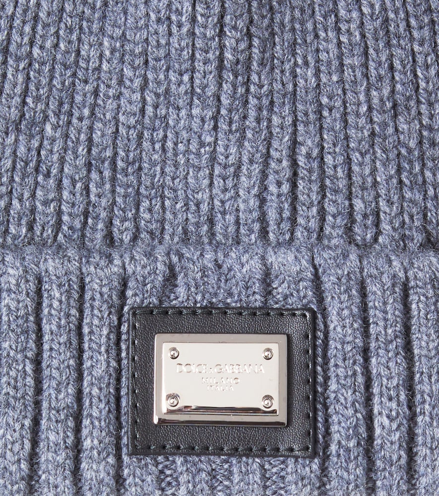 Ribbed-knit wool and cashmere beanie