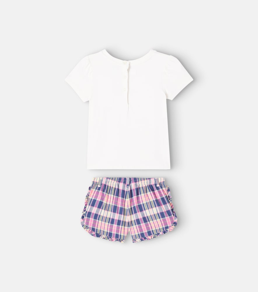 Baby Polo Bear cotton T-shirt and shorts set
