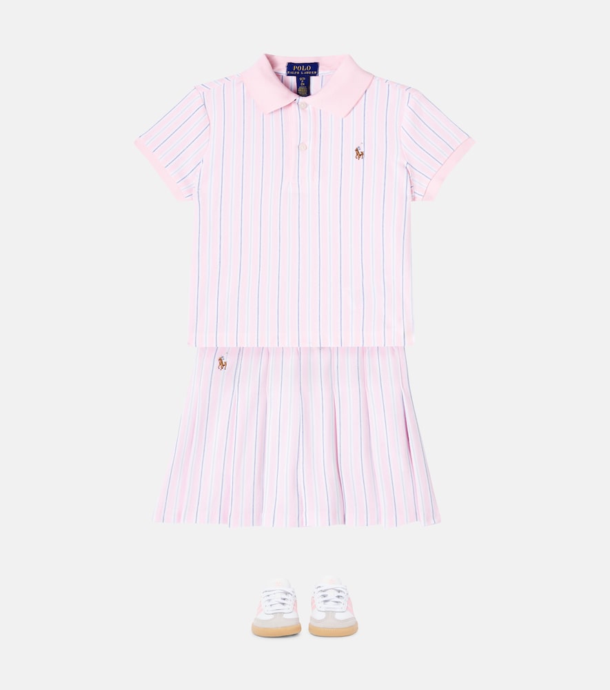 Striped cotton skirt