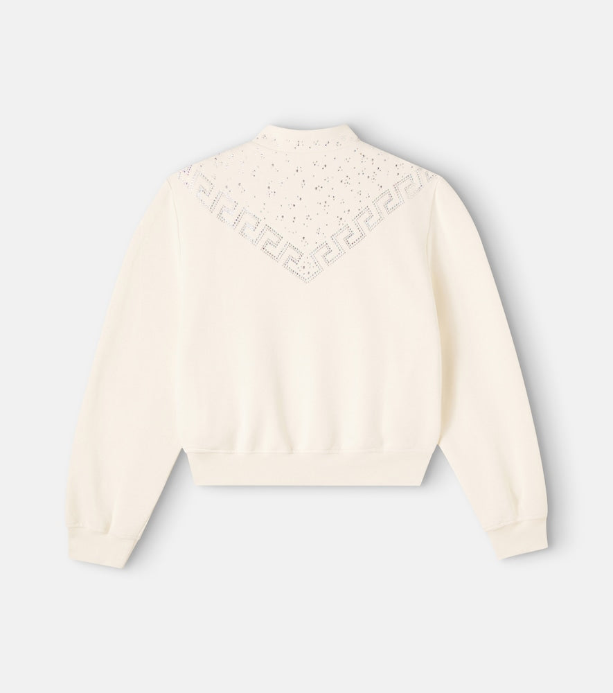 La Greca cotton fleece sweatshirt