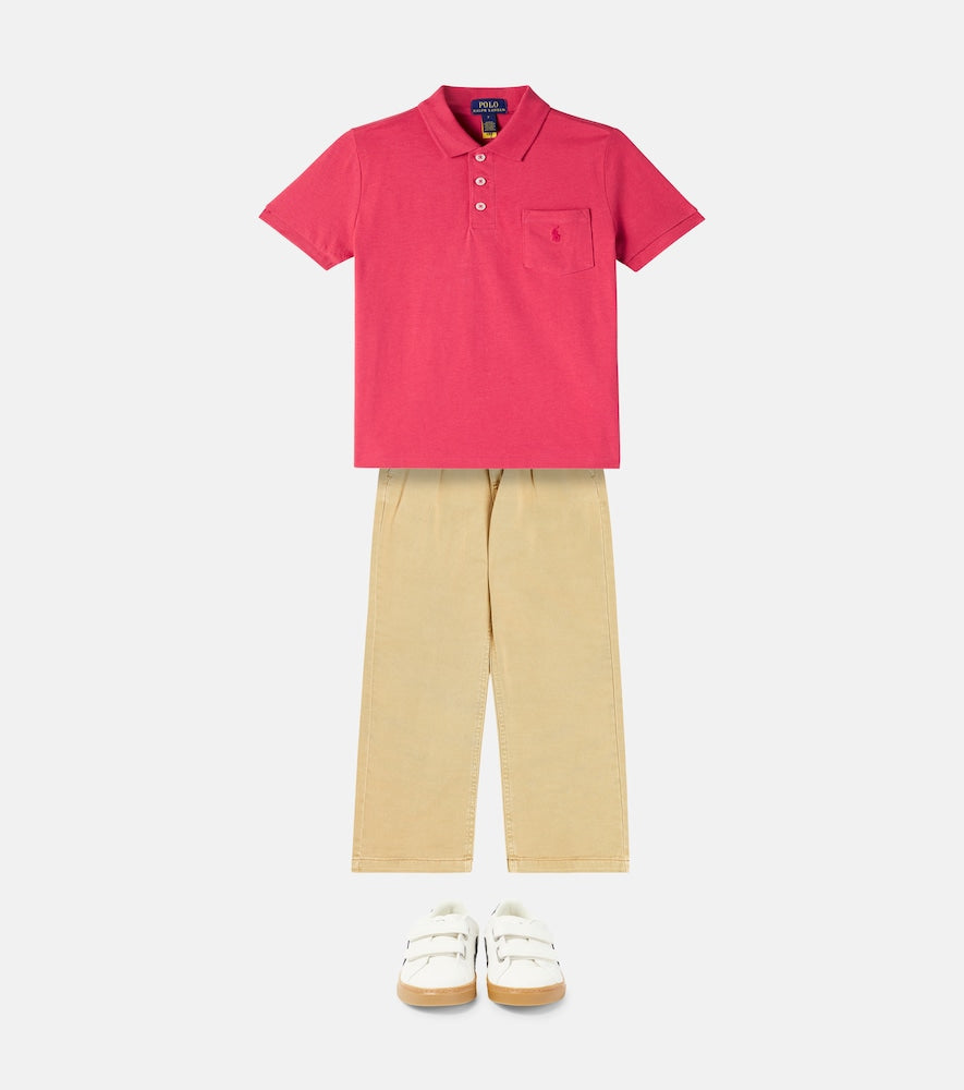 Cotton piqué polo shirt