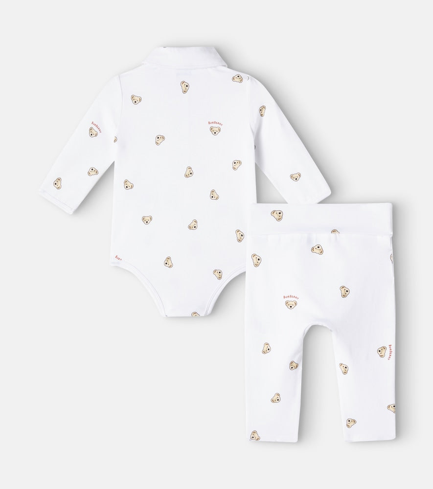 Baby logo bodysuit and leggings set
