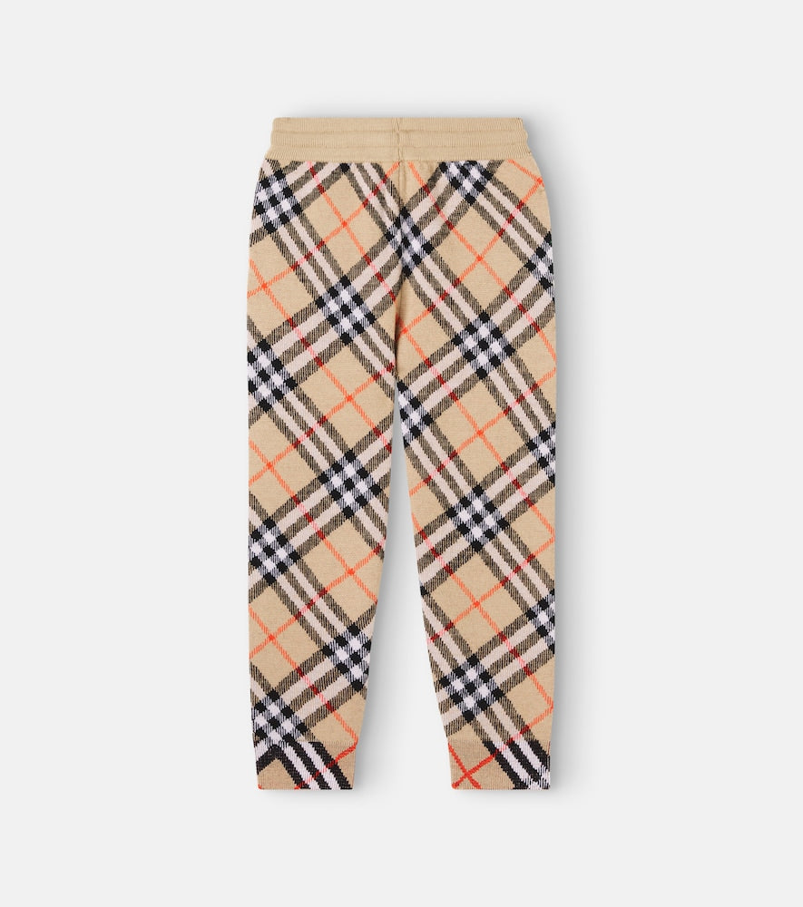 Burberry Check wool sweatpants