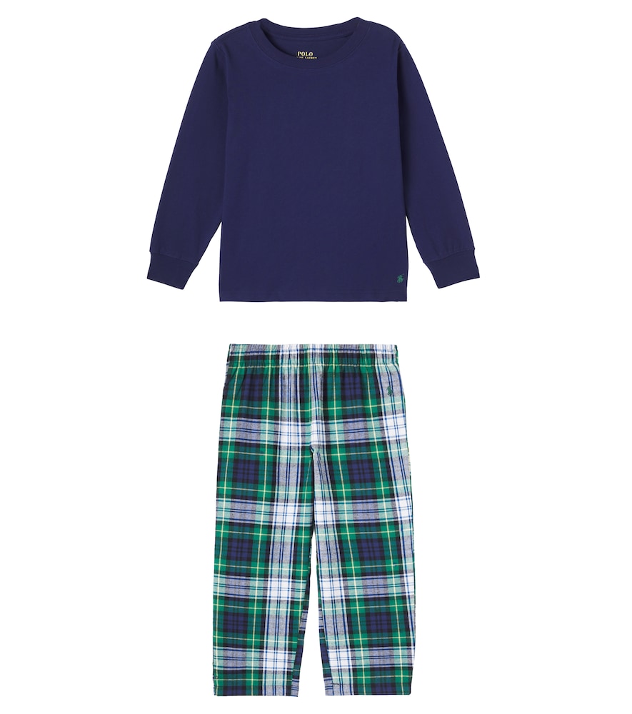 Checked cotton pajamas